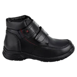Bota Botín Escolar Bambino Para Niño Velcro Negro 05386