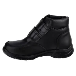 Bota Botín Escolar Bambino Para Niño Velcro Negro 05386