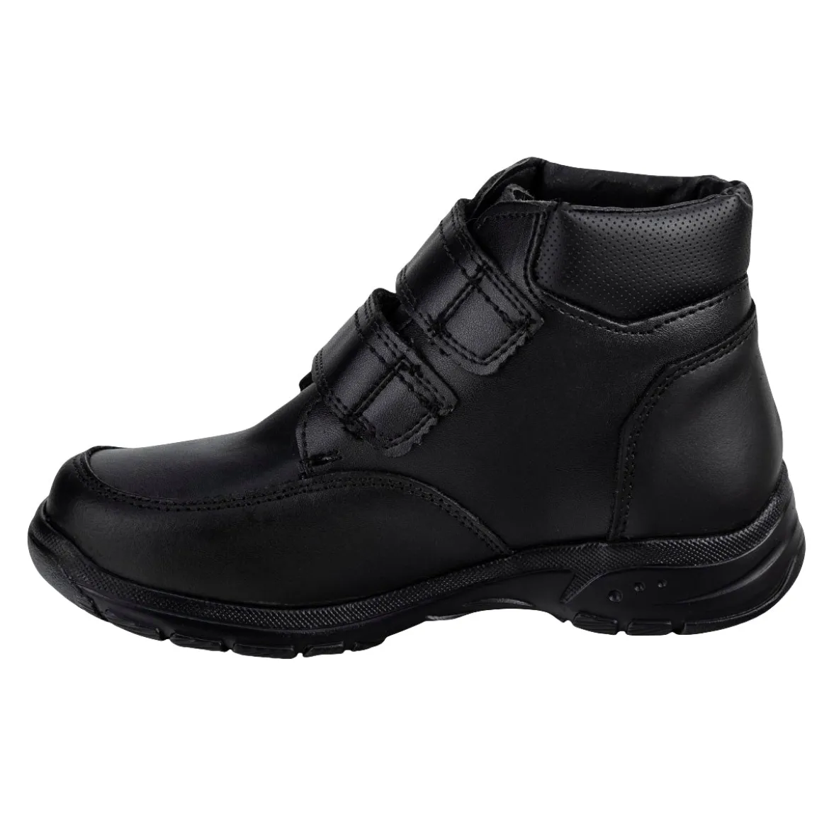 Bota Botín Escolar Bambino Para Niño Velcro Negro 05386