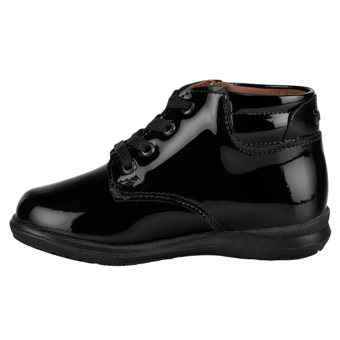 Bota Escolar Dogi Para Niño De Charol 08535