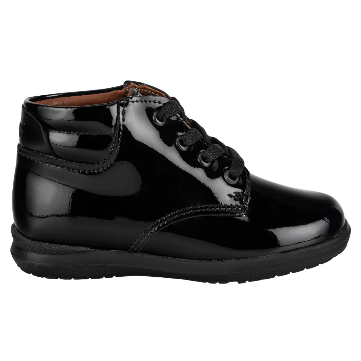 Bota Escolar Dogi Para Niño De Charol 08535