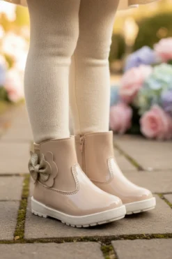 Bota Happy Shoes Para Niña Moda Moño 08353-08355