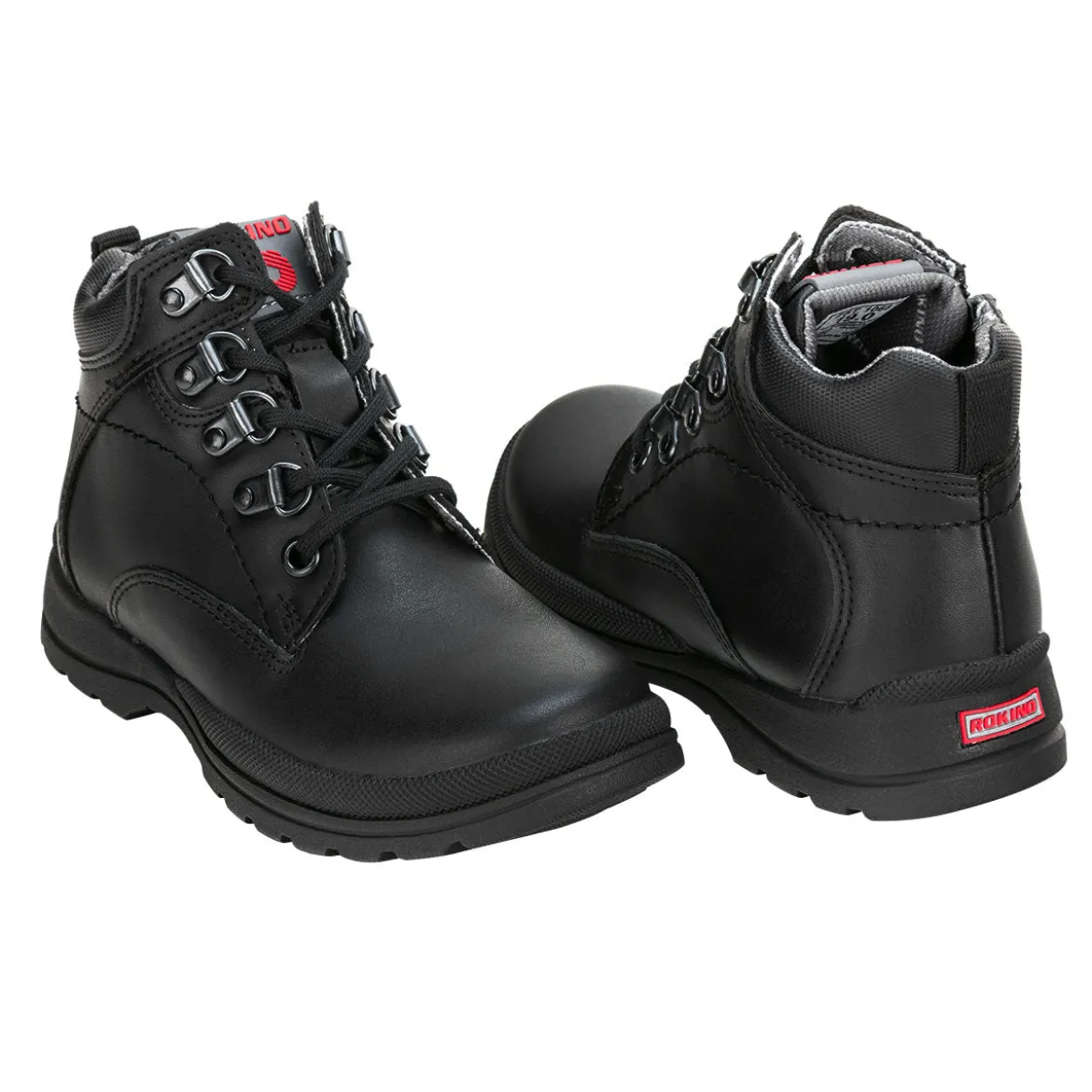 Botín Casual Piel Negro Niño Rokino 00467