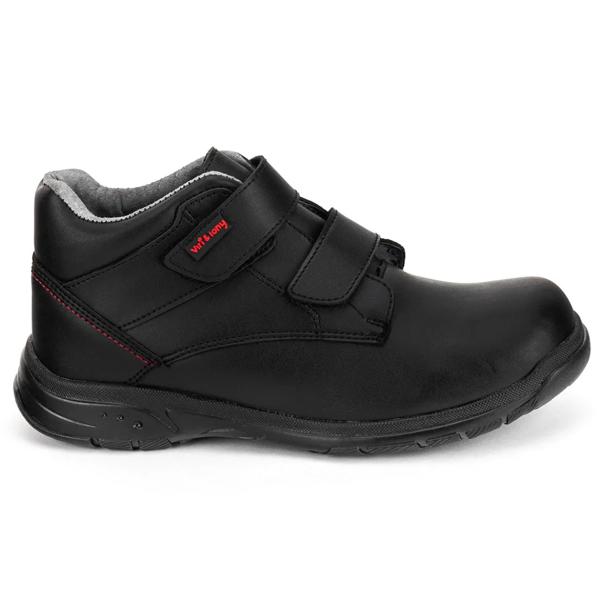 Botín Escolar Velcro Negro Niño Viritony 04375