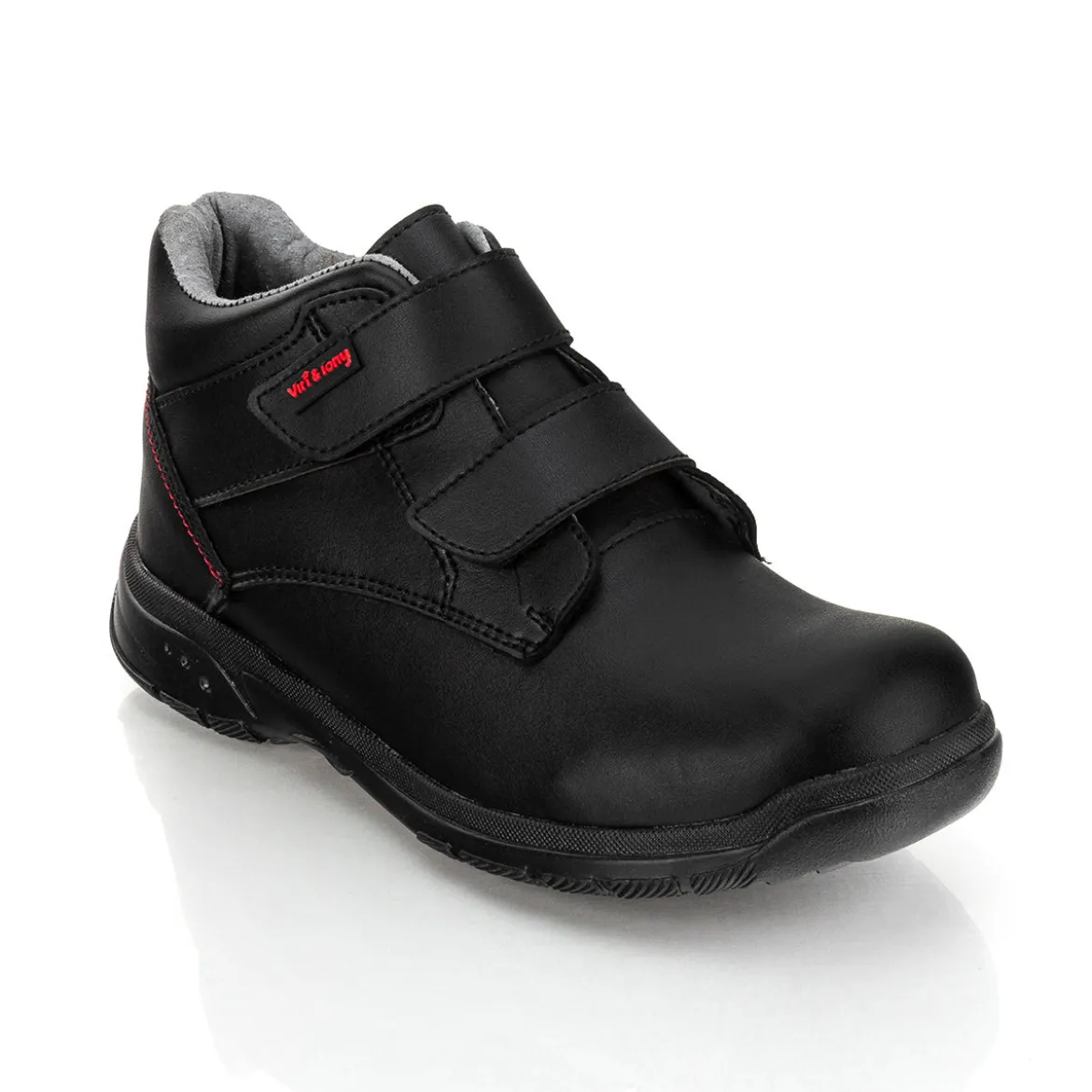 Botín Escolar Velcro Negro Niño Viritony 04375