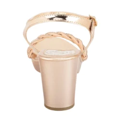 Sandalia Fiesta Graduación Moda Brillo Para Mujer Joza 06357/58 Plata-Oro