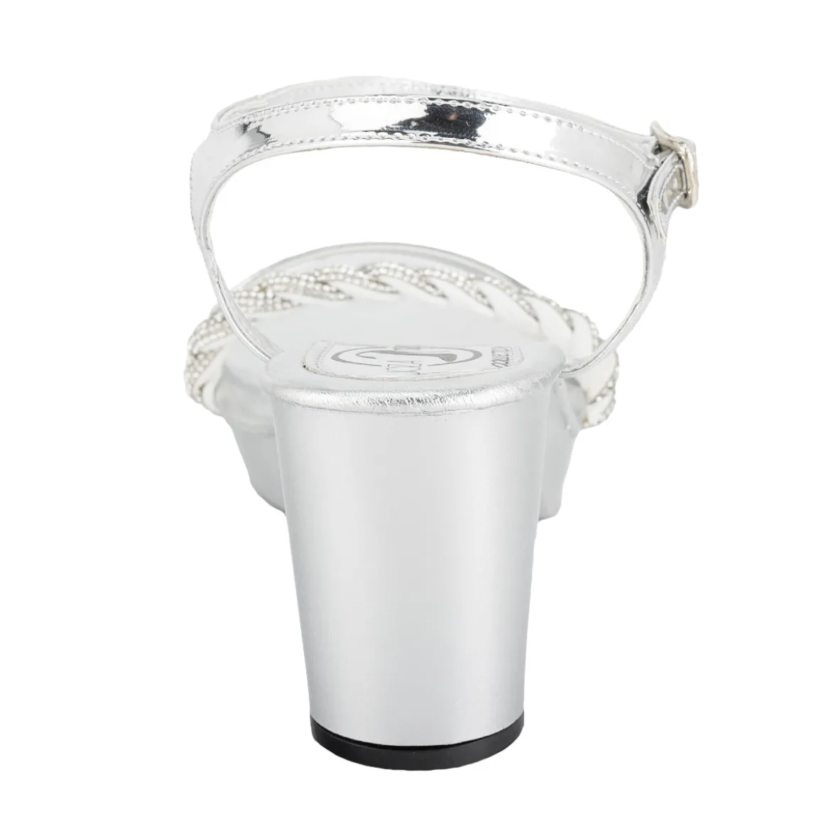 Sandalia Fiesta Graduación Moda Brillo Para Mujer Joza 06357/58 Plata-Oro