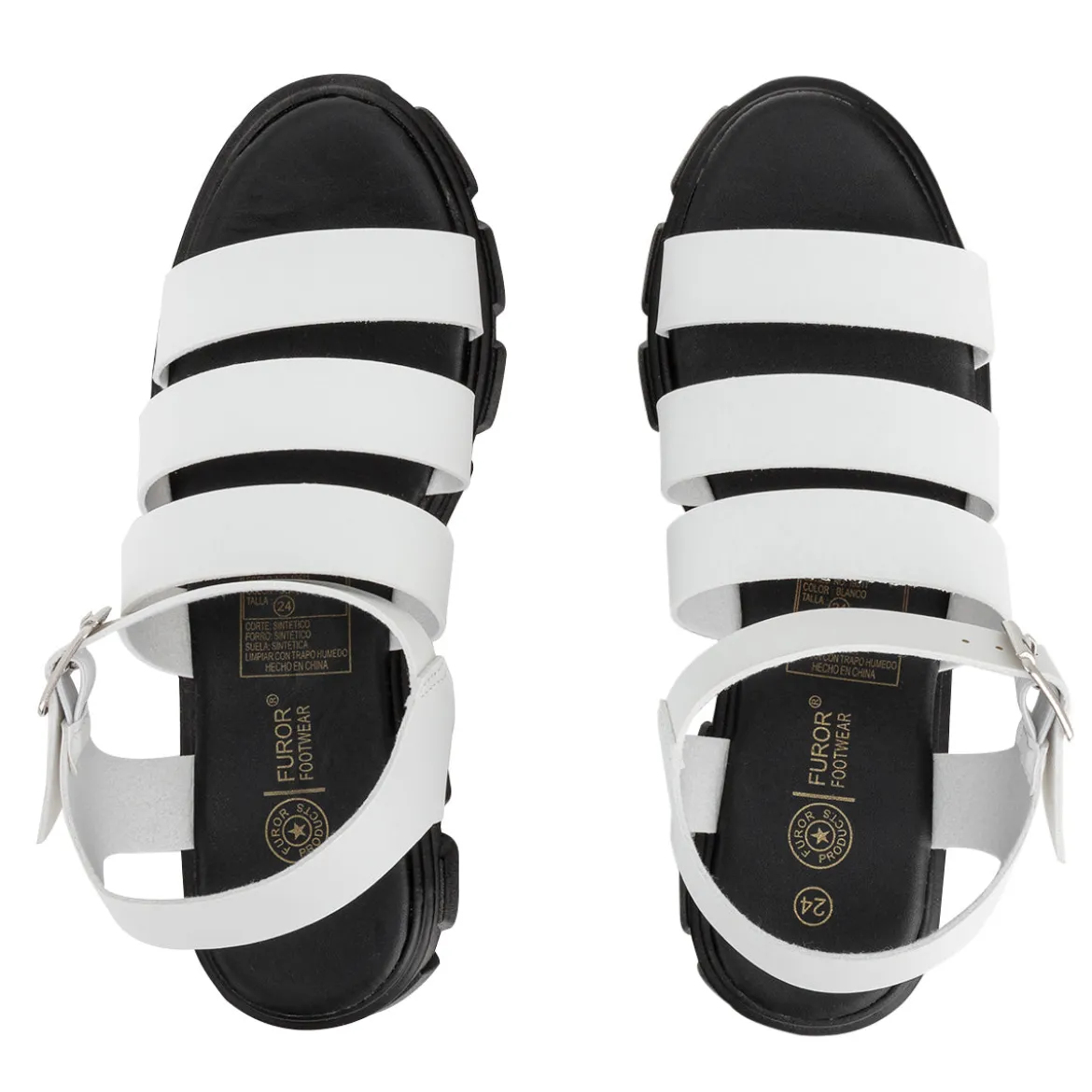 Sandalia Furor Para Mujer Moda Cintas 03544-03552