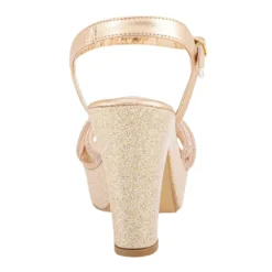 Sandalia Happy Shoes Para Mujer Fiesta Graduación Plataforma 07253/54