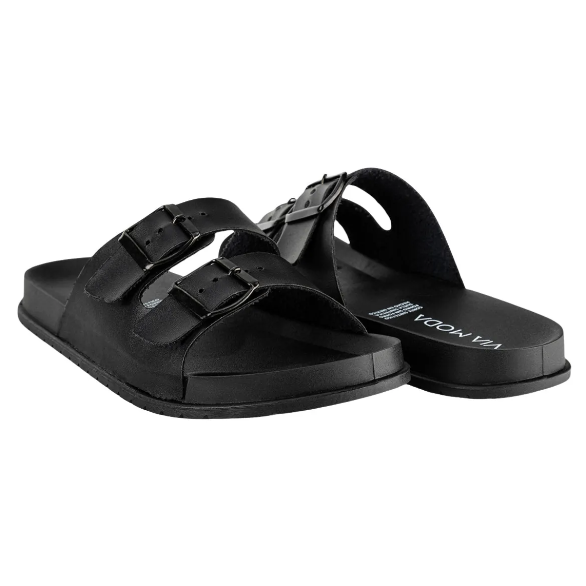 Sandalia Slide Hebilla Para Hombre Viamoda 08480