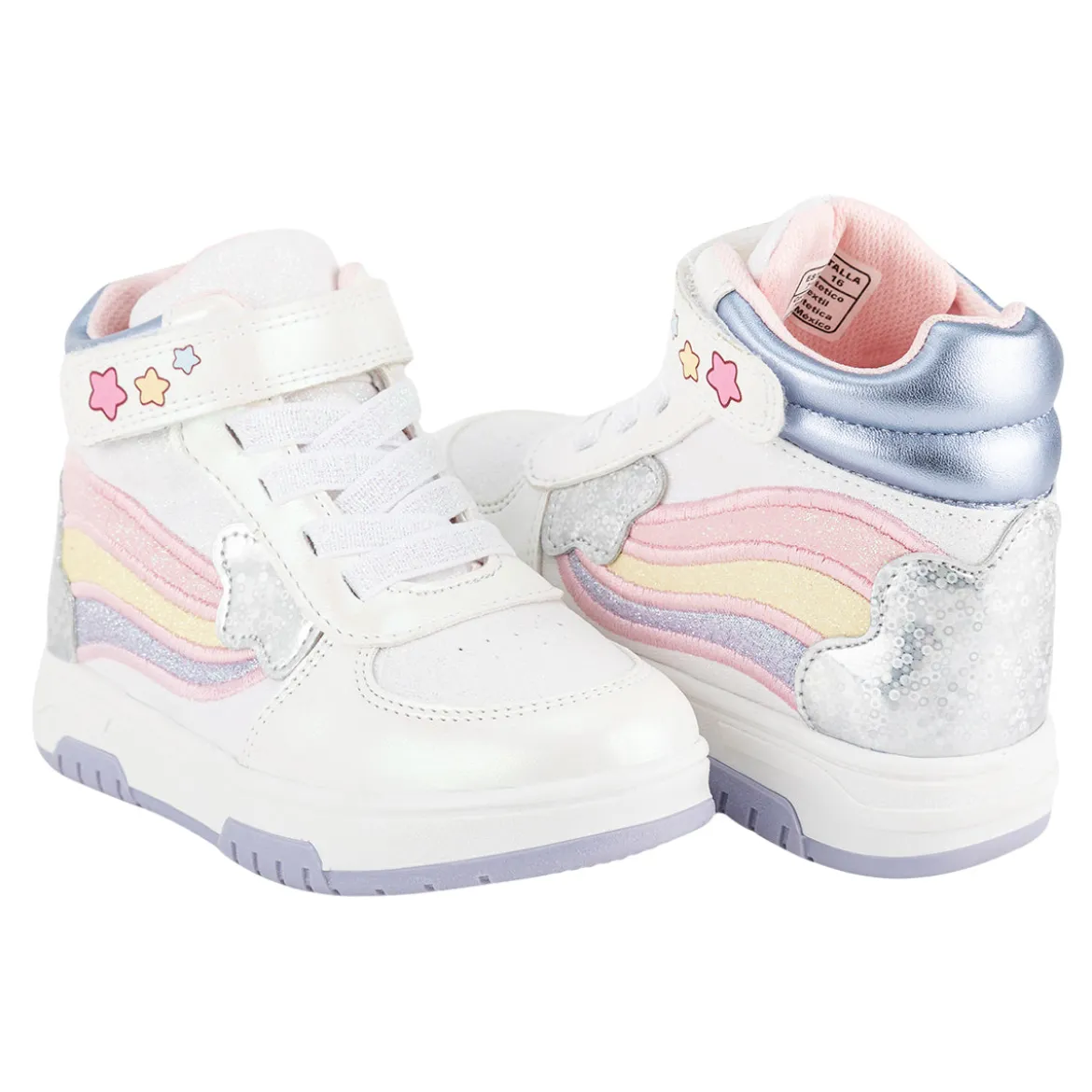 Tenis Bambino Para Niña Casual Estrellas 07845