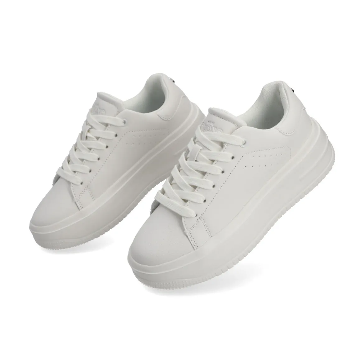 Tenis Blancos Casual Plataforma Para Mujer Capa de Ozono 08427