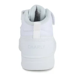 Tenis Blancos Charly Para Niño Bota Velcro 04514