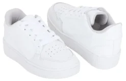 Tenis Blancos Escolar Air Blasito Unisex Para Niño-Niña 02912