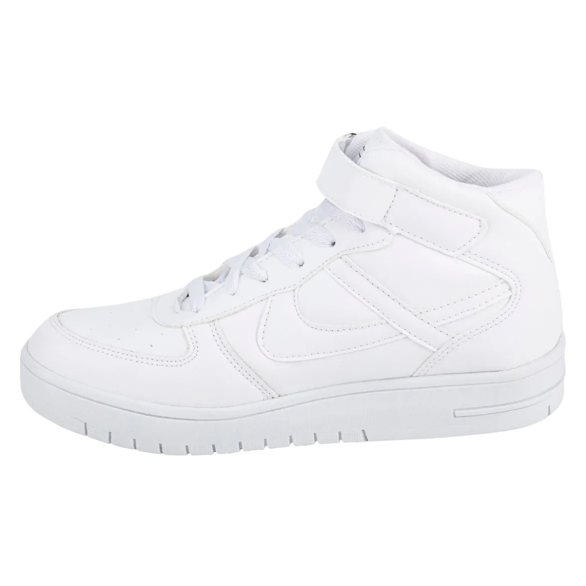 Tenis Blancos Escolar Bota Casuales Para Niño Joven Panam 06087