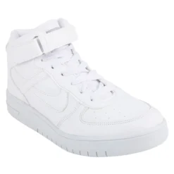 Tenis Blancos Escolar Bota Casuales Para Niño Joven Panam 06087