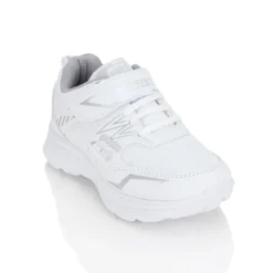 Tenis Blancos Escolar Moderno Casual Detalles Metálicos Niña-o Suns 03024
