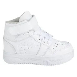 Tenis Blancos Escolar Para Niños Bota Casual Velcro Blasito 05533