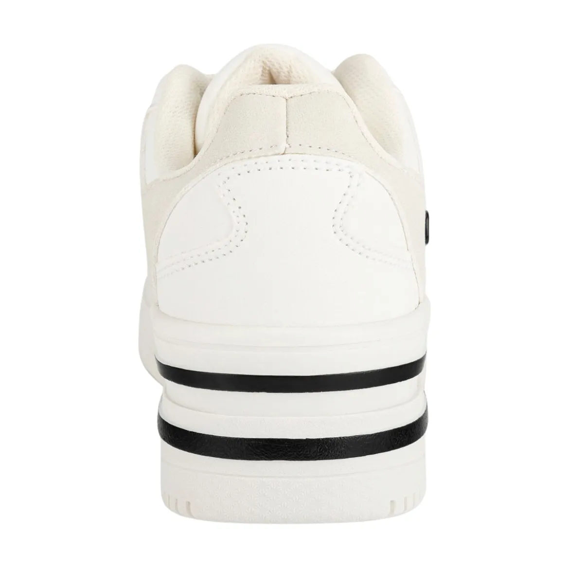 Tenis Blancos Moda Plataforma Para Mujer Gosh 06172