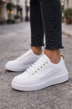 Tenis Blancos Moda Urbano Para Mujer Neo Sport 03965