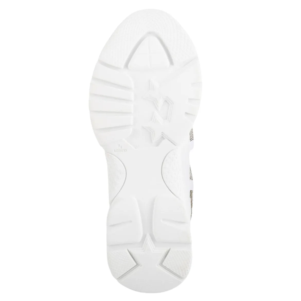Tenis Blancos Plataforma Brillos Para Mujer Neosport 05216