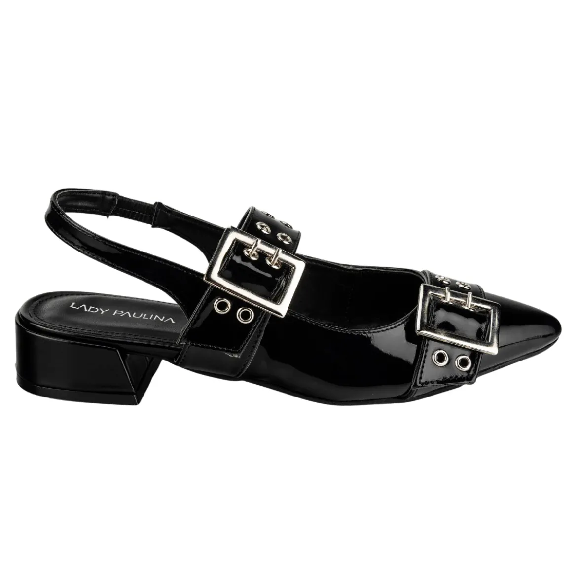 Zapato Casual Tacón Hebilla Para Mujer Lady Paulina 06204