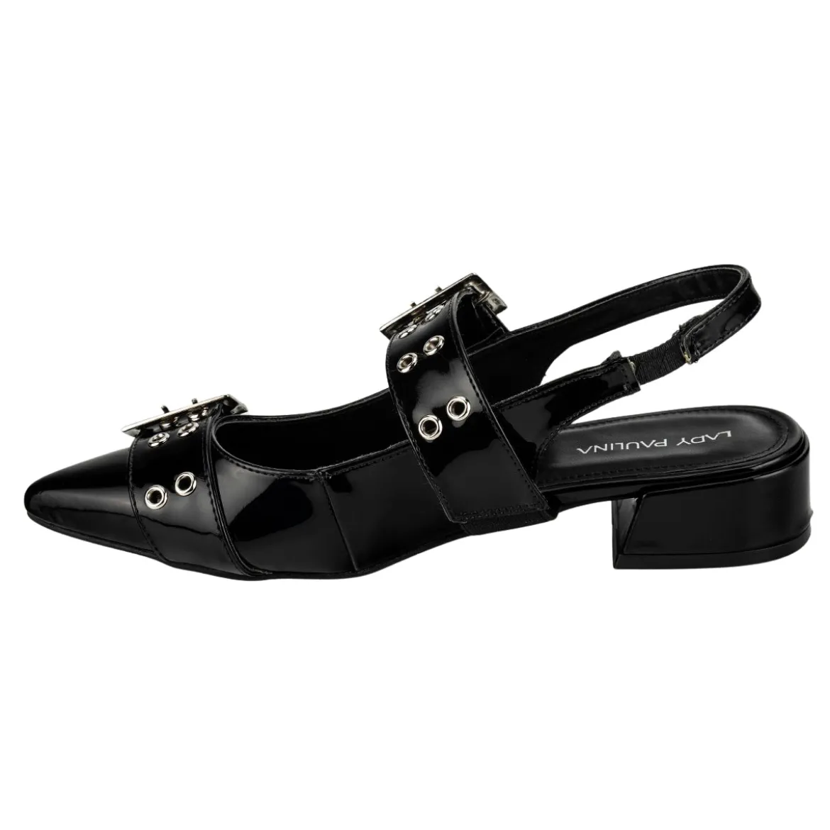Zapato Casual Tacón Hebilla Para Mujer Lady Paulina 06204