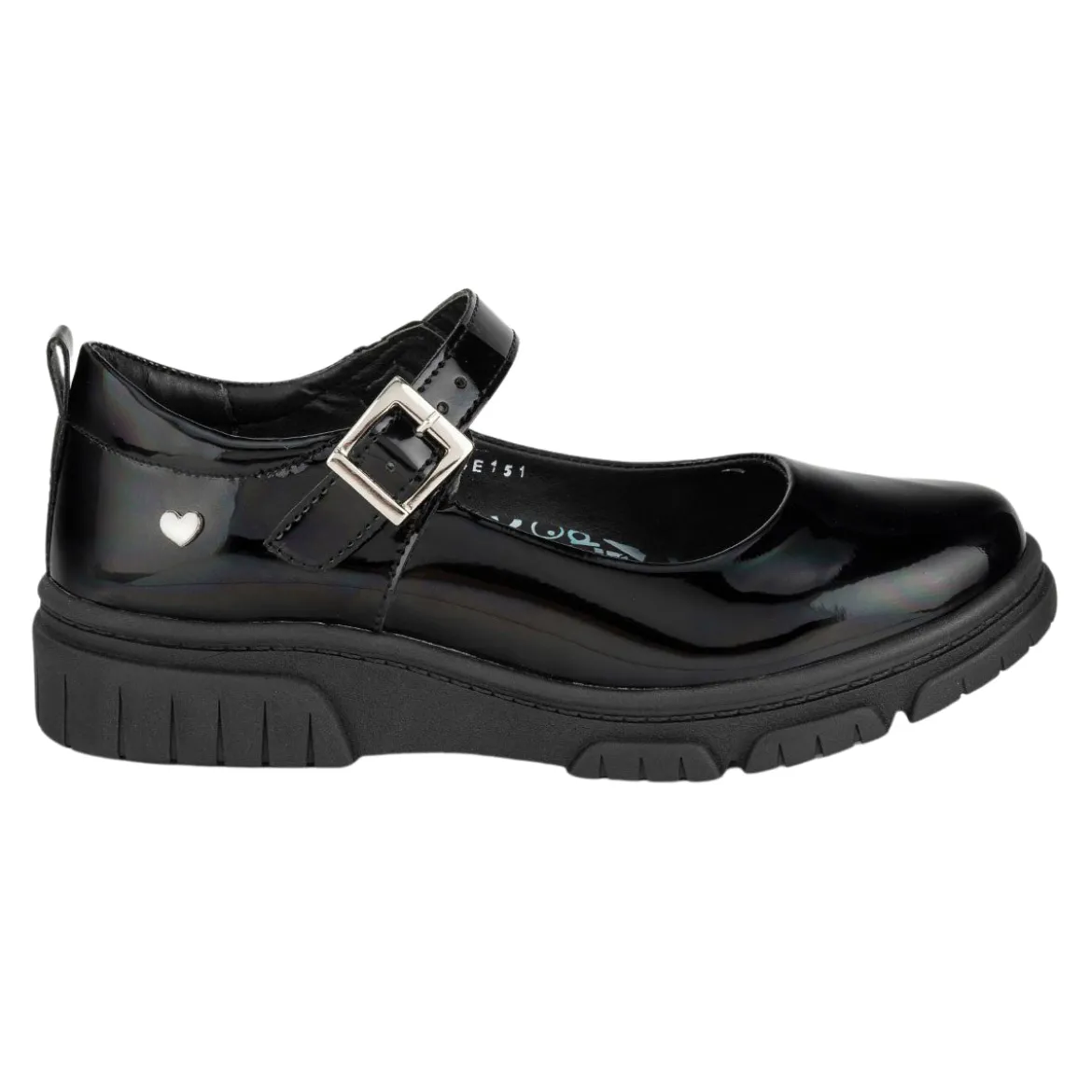 Zapato Charol Escolar Corazón Joven Blasito 05416