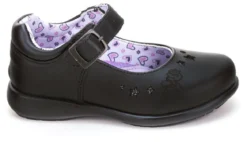 Zapato Escolar Bambino Para Niña Negro Hebilla 02906