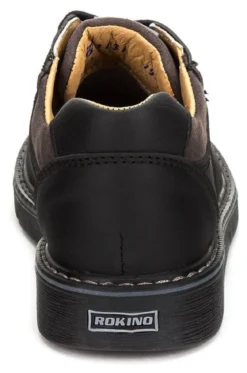 Zapato Escolar Casual Niño Piel Negro Rokino 00755