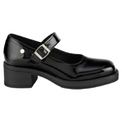 Zapato Escolar Chabelo Para Niña Junior Tacón Cuadrado 07226