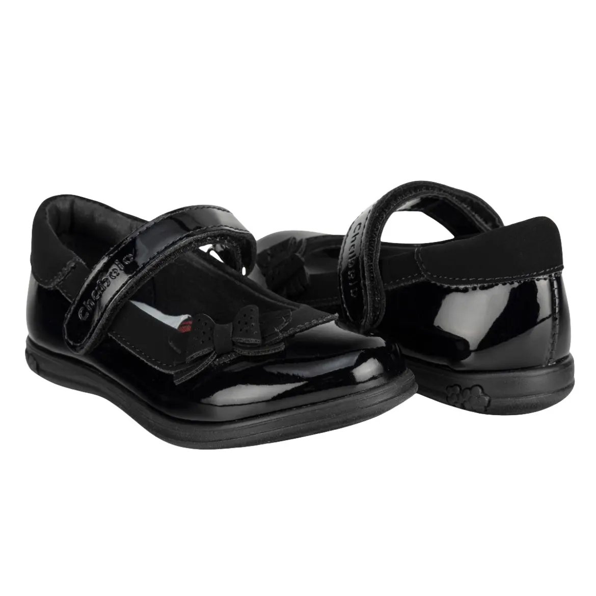 Zapato Escolar Chabelo Para Niña Charol Moda 05458