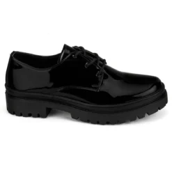 Zapato Escolar Charol Negro Para Junior Niña Blasito 04494