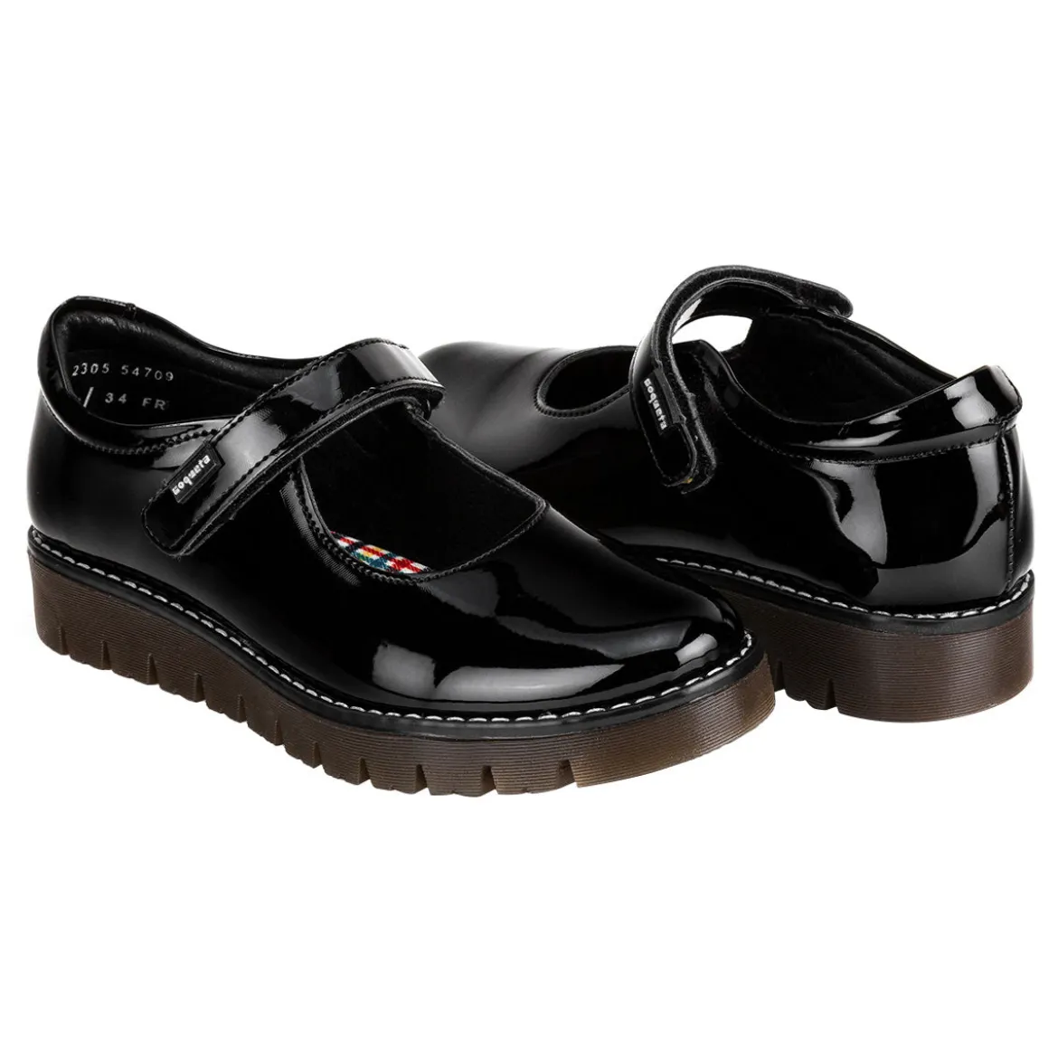 Zapato Escolar Coqueta Para Niña Moda Charol 04363