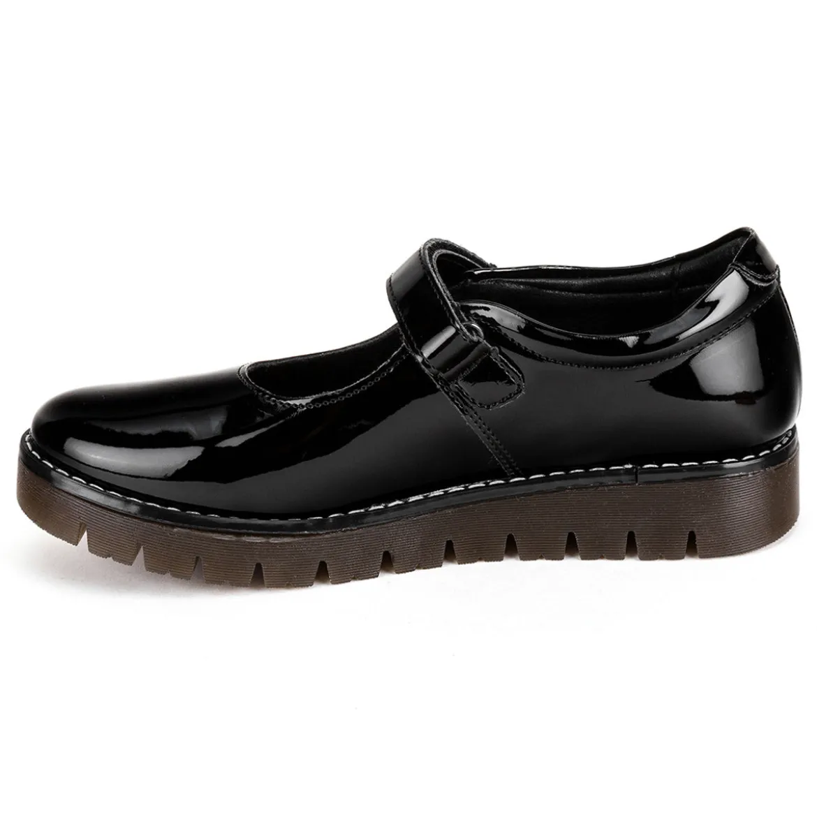 Zapato Escolar Coqueta Para Niña Moda Charol 04363