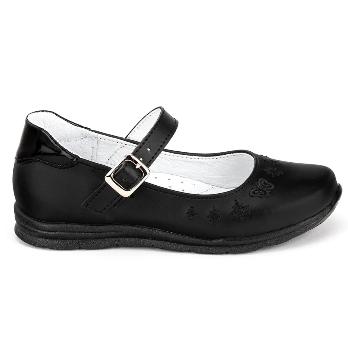 Zapato Escolar Flores Niña Dominiq 03386