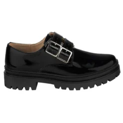 Zapato Escolar Hebilla Charol Para Niña Joven Blasito 05413