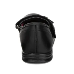 Zapato Escolar Moño Negro Velcro Joven Nick&wick 03006