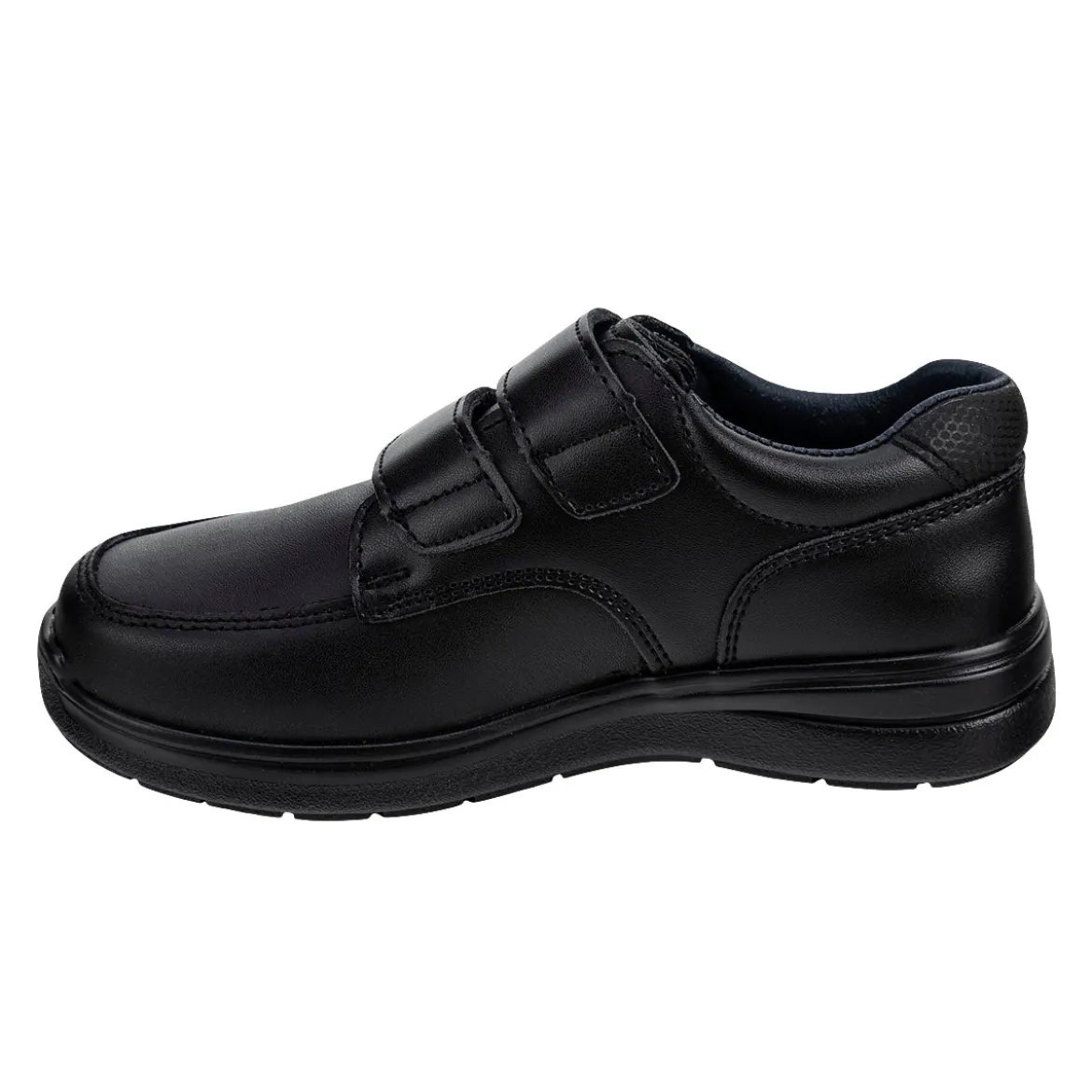 Zapato Escolar Velcro Negro Niño Yuyin 05598