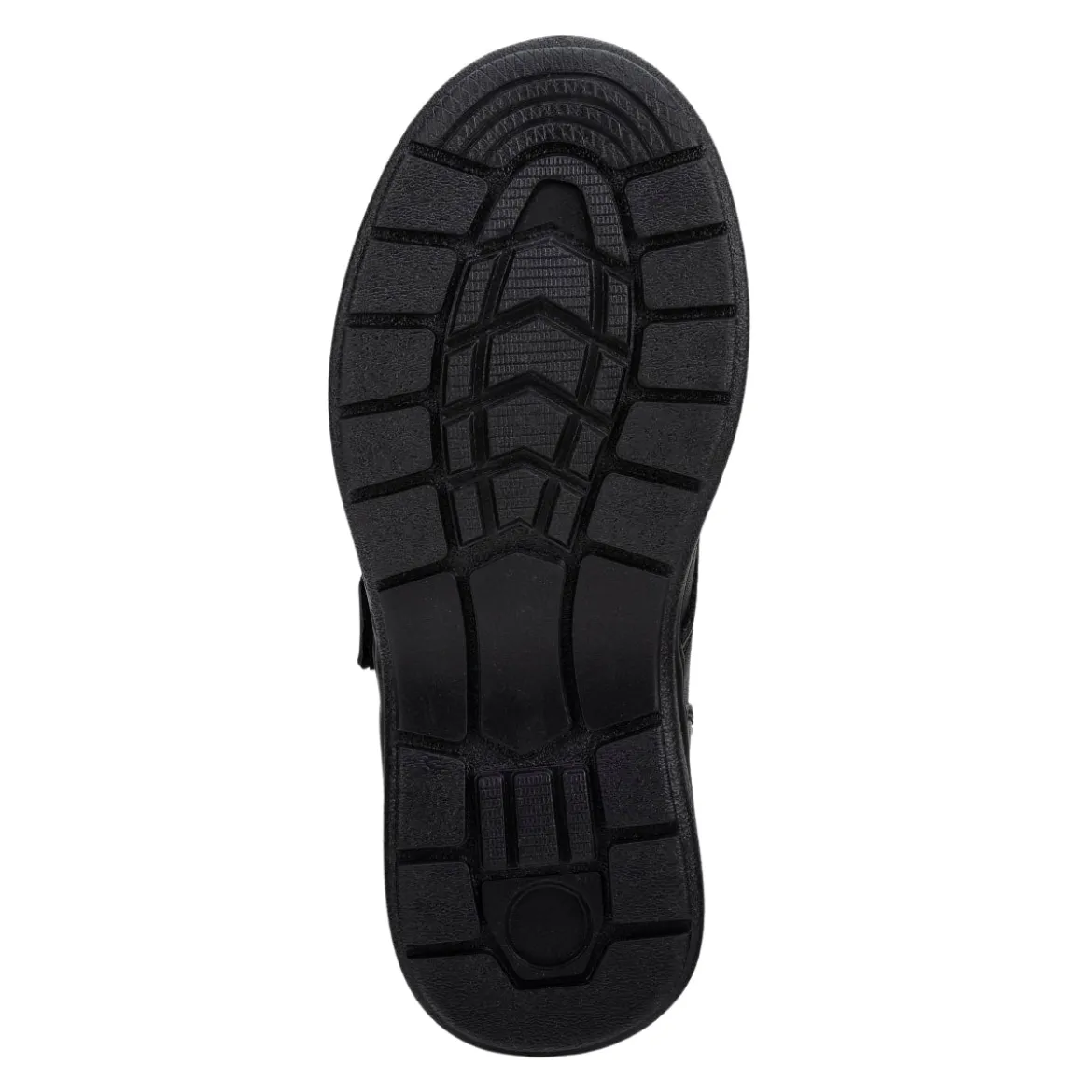 Zapato Escolar Velcro Negro Niño Yuyin 05598