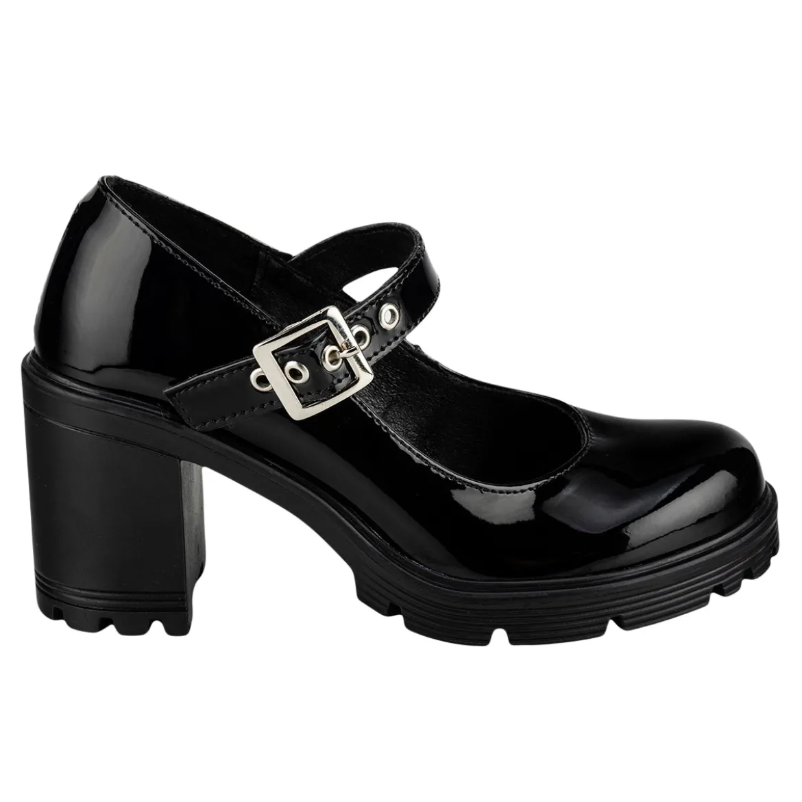 Zapato Tacón Hebilla Para Mujer Green Love 06760