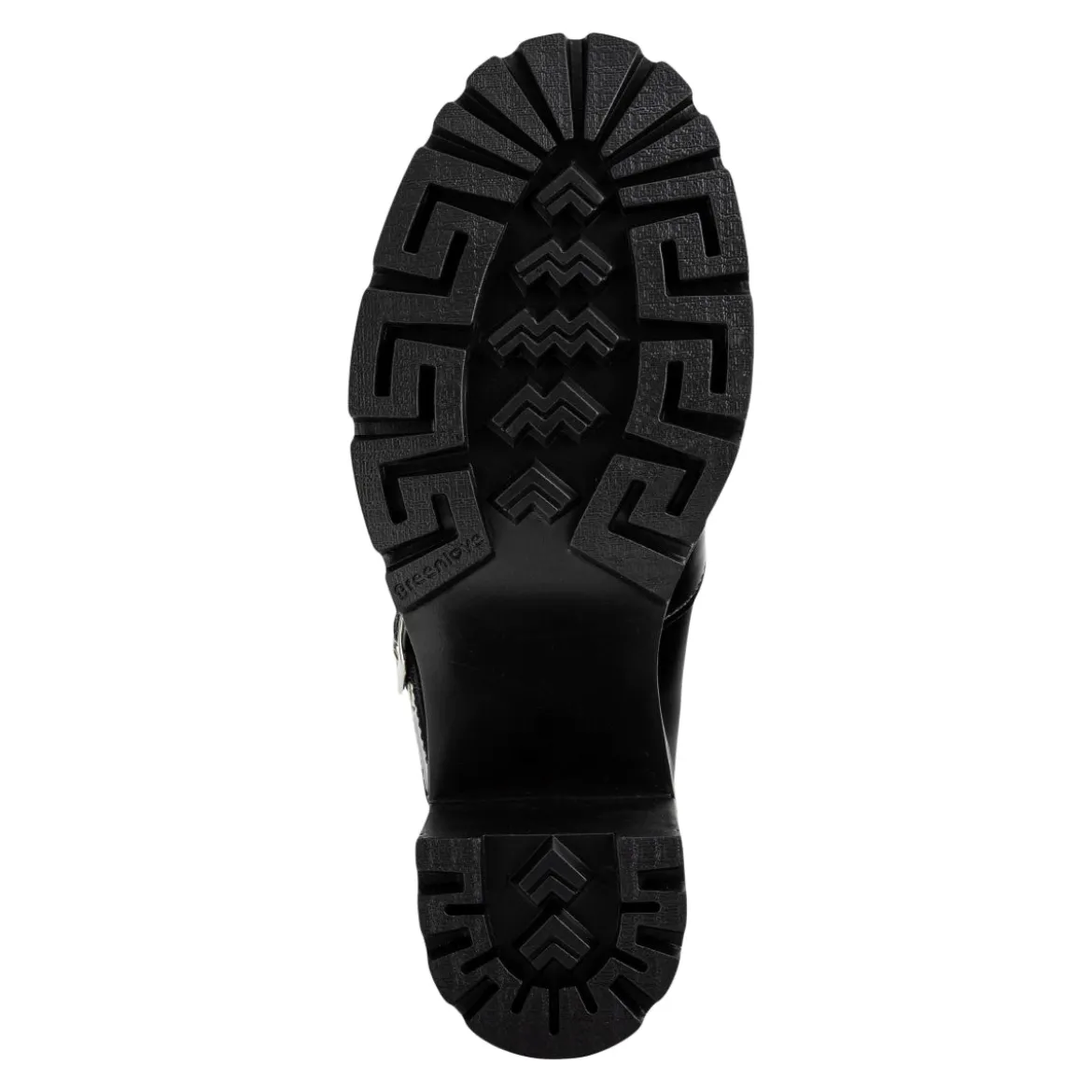 Zapato Tacón Hebilla Para Mujer Green Love 06760