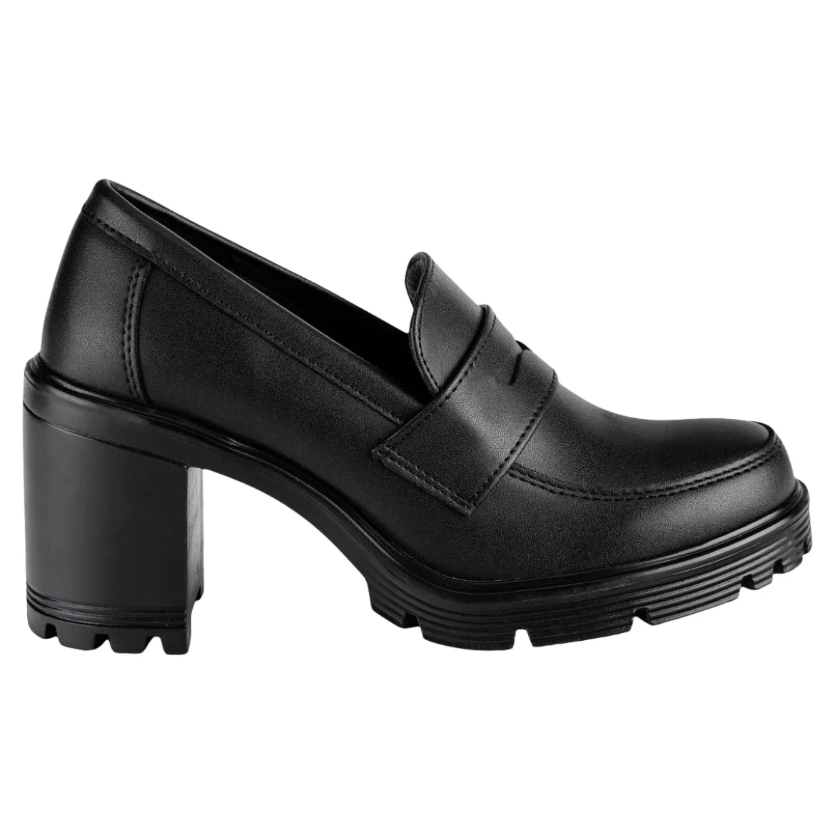 Zapato Tacón Loafer Para Mujer Green love 07108