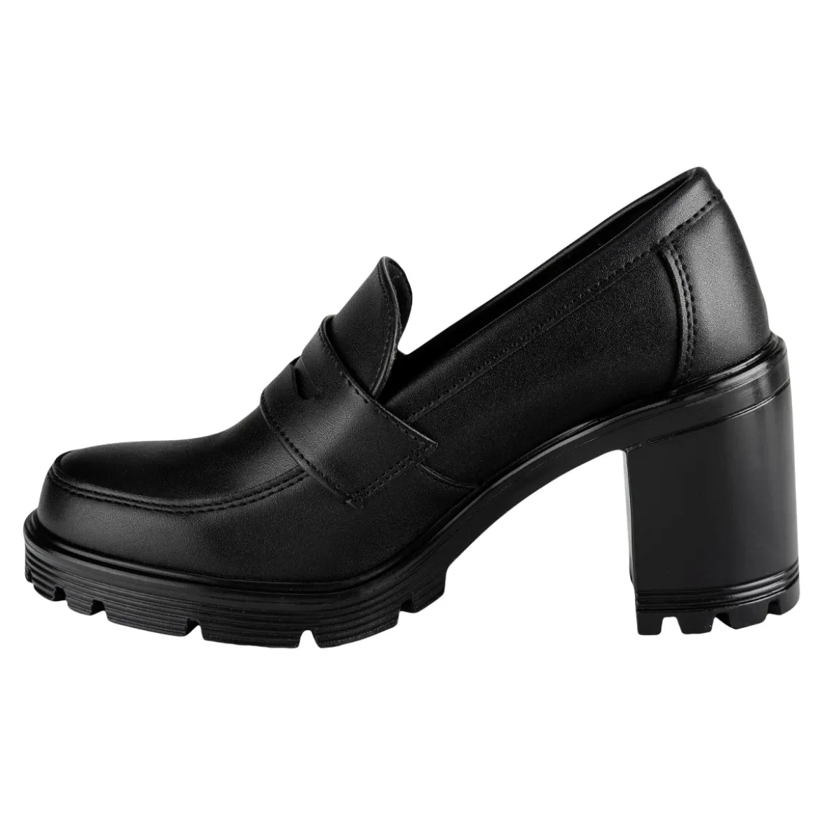 Zapato Tacón Loafer Para Mujer Green love 07108
